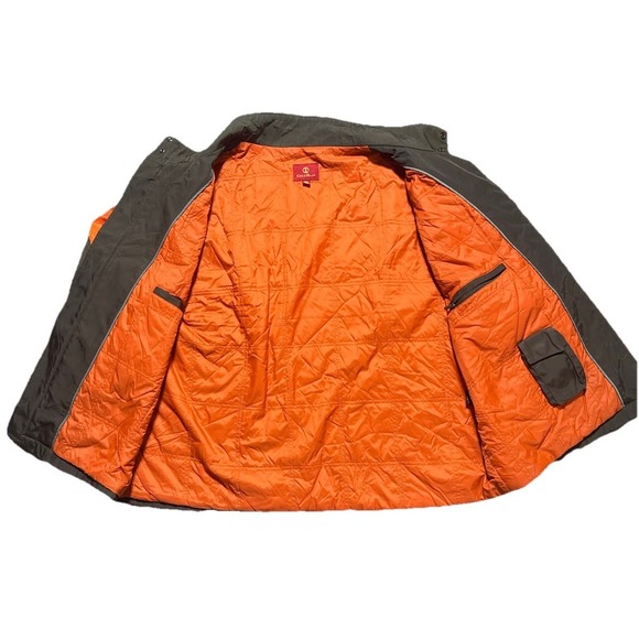 Cole Haan Jacket Mens XXL Brown Orange Zip Up Midweight Streetwear Jacket - Picture 4 of 7